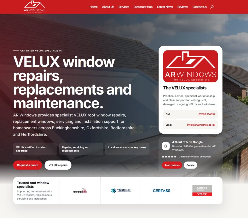 AR Windows Case Study – Website Redesign, SEO Rebuild and Digital Takeover