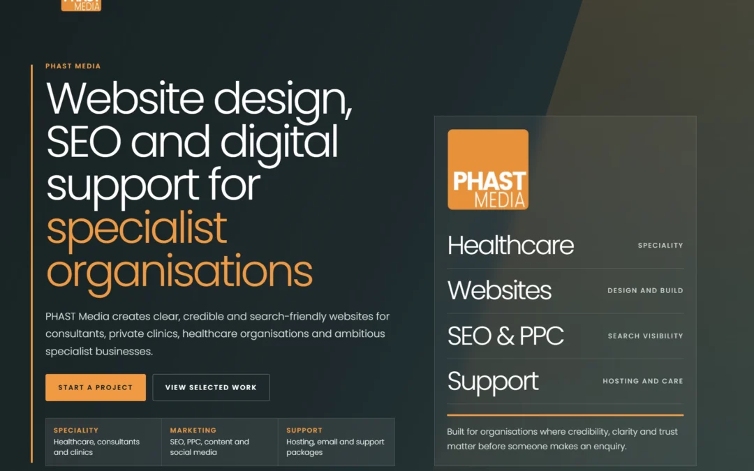 Phast Media Website Redesign